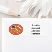 チュロ漫画イラストレーション ラベル (インサイチュ)