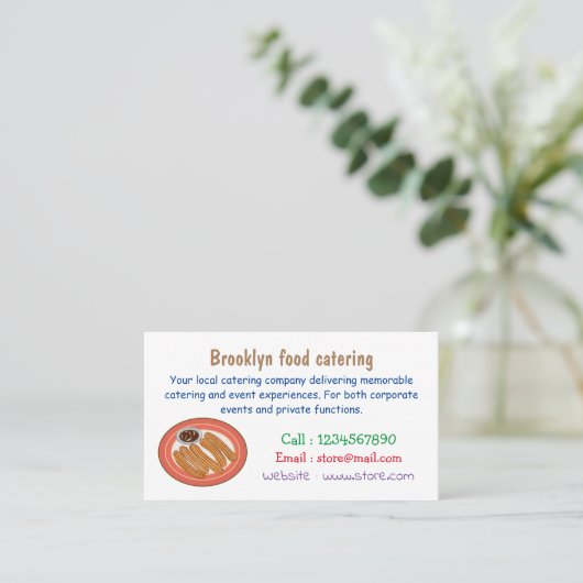 チュロ漫画イラストレーション 名刺 (スタンド正面)