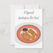 チュロ漫画イラストレーション 招待状 (裏面)