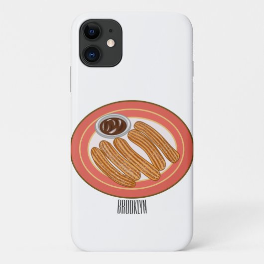 チュロ漫画イラストレーション Case-Mate iPhoneケース (裏面)