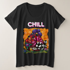 チュンお洒落クファンキーフローラチキンカラフル プラスサイズTシャツ