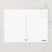 チュンお洒落クファンキーフローラチキンカラフル ポストカード (裏面)