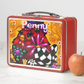 チュンお洒落クファンキーフローラチキンパーソナライズされた メタルランチボックス (インサイチュ)