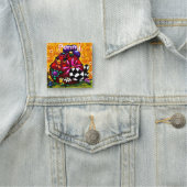 チュンお洒落クファンキーフローラチキンパーソナライズされた 名札 (インサイチュ)