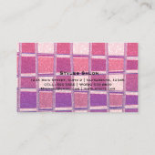 チュンキーシックグリッタースクエアグラモールビジネスカード 名刺 (裏面)