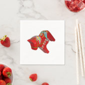 チュンキーダラホースダイアゴナル紙ナプキンス スタンダードカクテルナプキン (インサイチュ)