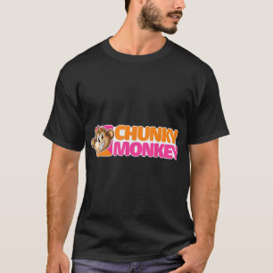 チュンキーモンキーおもしろいことわざ皮肉ノベルティユーモア Tシャツ
