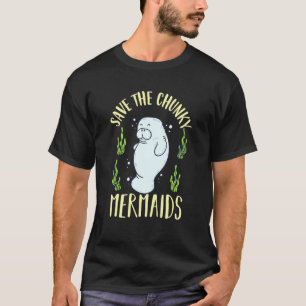 チュン救クな人魚かわいいマナテエスギフト Tシャツ