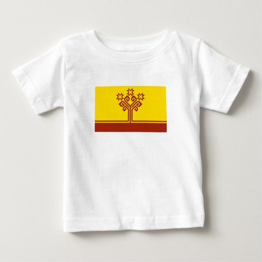 チュヴァシ共和国の旗 ベビーTシャツ (正面)