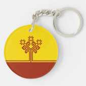 チュヴァシ語の旗 キーホルダー (裏面)