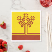 チュヴァシ語の旗 スタンダードランチョンナプキン (インサイチュ)