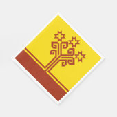 チュヴァシ語の旗 スタンダードランチョンナプキン (角)