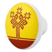 チュヴァシ語の旗 セラミックノブ (右)