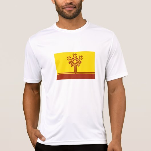 チュヴァシ語の旗 Tシャツ (正面)