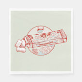 チューインガおもしろいムマグロの魚風味 スタンダードランチョンナプキン (正面)