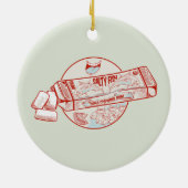 チューインガおもしろいムマグロの魚風味 セラミックオーナメント (裏面)