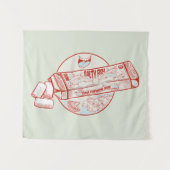 チューインガおもしろいムマグロの魚風味 タペストリー (正面(横))