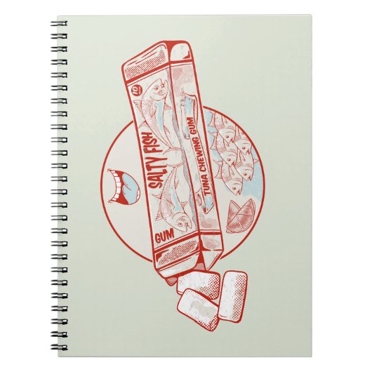 チューインガおもしろいムマグロの魚風味 ノートブック (正面)