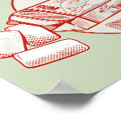 チューインガおもしろいムマグロの魚風味 ポスター (角)