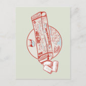 チューインガおもしろいムマグロの魚風味 ポストカード (正面)