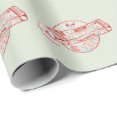 チューインガおもしろいムマグロの魚風味 ラッピングペーパー (ロールコーナー)