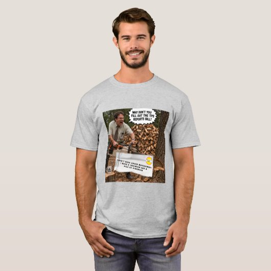 チューインガムの包み紙のジョーク Tシャツ (正面フル)