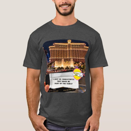 チューインガムの包み紙ジョークカジノTシャツ Tシャツ (正面)
