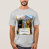 チューインガムの包み紙ジョーク Tシャツ (正面)