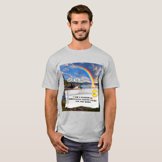 チューインガムの包み紙ジョーク Tシャツ (正面フル)