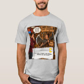 チューインガムの包み紙ジョーク Tシャツ (正面)