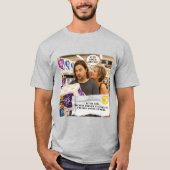 チューインガムの包み紙ジョーク Tシャツ (正面)