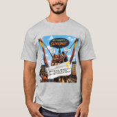 チューインガムの包み紙ジョーク Tシャツ (正面)