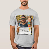 チューインガムの包み紙ジョーク Tシャツ (正面)