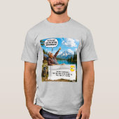 チューインガムの包み紙ジョーク Tシャツ (正面)