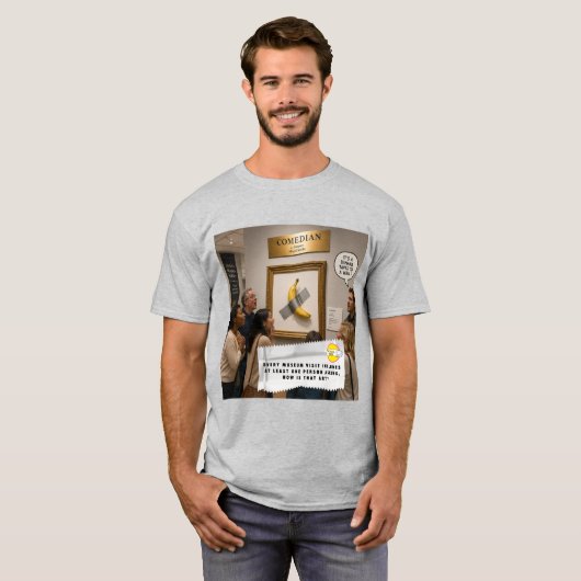 チューインガムの包み紙ジョーク Tシャツ (正面フル)