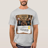 チューインガムの包み紙ジョークTシャツ Tシャツ (正面)