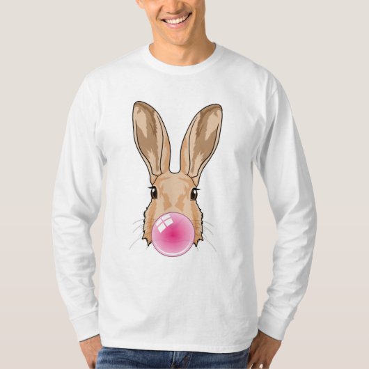 チューインガム付きバニー Tシャツ (正面)