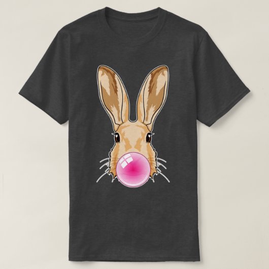 チューインガム付きバニー Tシャツ (デザイン正面)