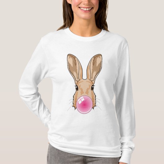 チューインガム付きバニー Tシャツ (正面)
