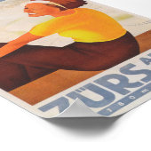 チューズオーストリアヴィンテージスキーポスター ポスター (角)