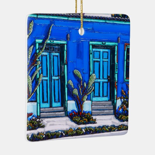 チューソンの青いバリオの陶磁器のオーナメント セラミックオーナメント (右)