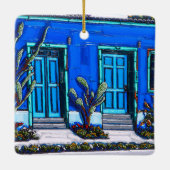チューソンの青いバリオの陶磁器のオーナメント セラミックオーナメント (裏面)