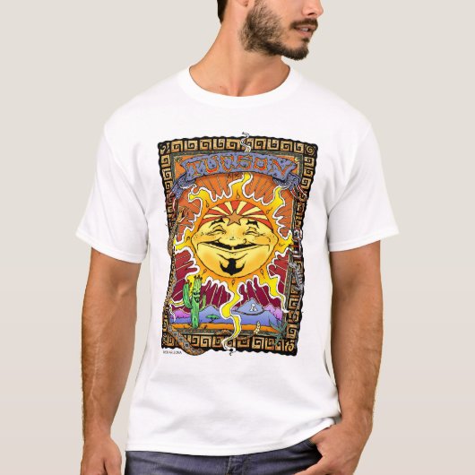 チューソン、率直な畜舎によるアリゾナ Tシャツ (正面)