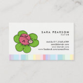 チューターかわいいラディバグの名刺 名刺 (正面)