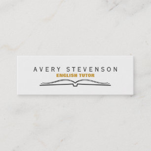 チューター開いた本 スキニー名刺