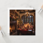 チューダーのクリスマス カード (正面/裏面インサイチュ)