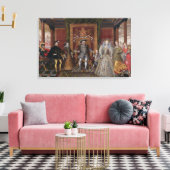 チューダーの継承の寓話:の家族 キャンバスプリント (インサイチュ (リビング))