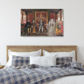 チューダーの継承の寓話:の家族 キャンバスプリント (インサイチュ (寝室))