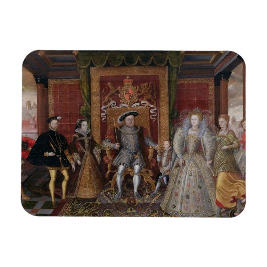 チューダーの継承の寓話:の家族 マグネット (横)