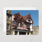チューダーオークのフレーム建物,エジンバラ,スコットランド ポストカード (正面/裏面)